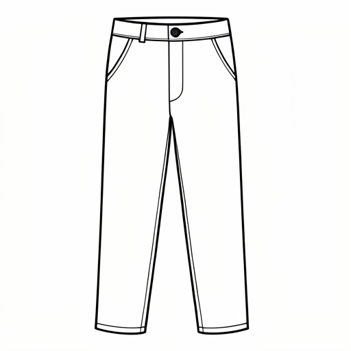 Printable outline of Pants