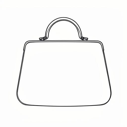Printable outline of Purse