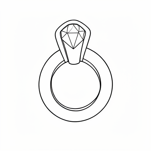 Printable outline of Ring
