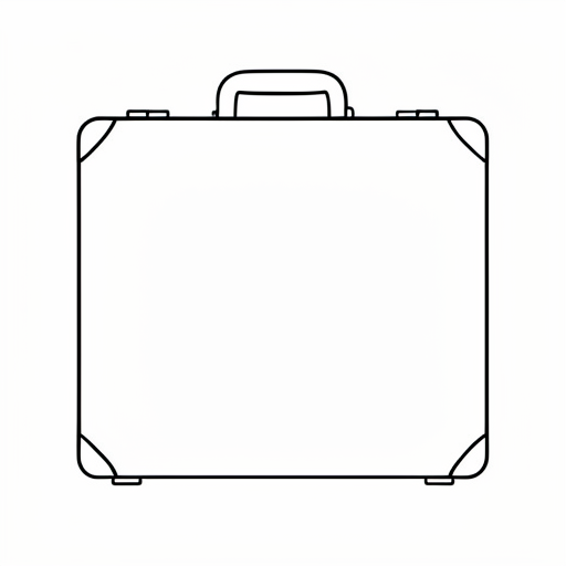 Printable outline of Suitcase
