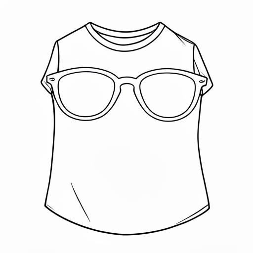 Printable outline of Sunglasses
