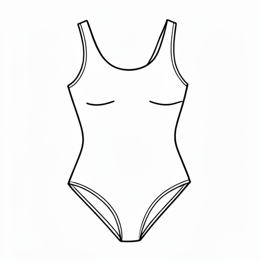 Printable outline of Swimsuit