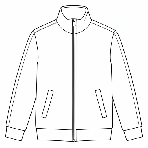 Printable outline of Tracksuit