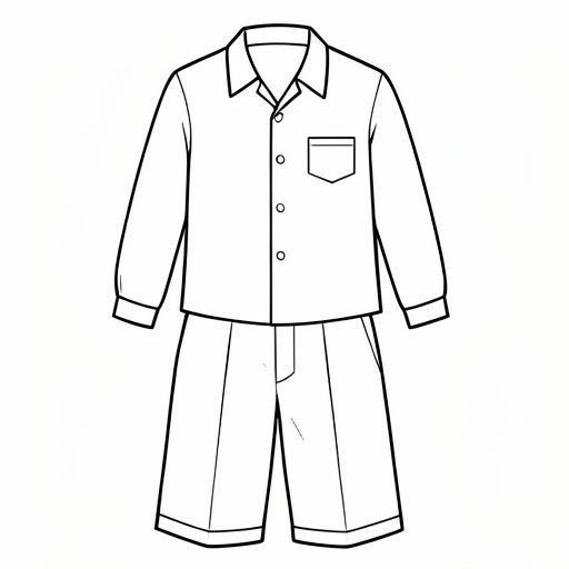 Printable outline of Uniform