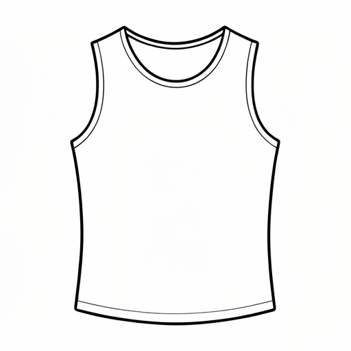 Printable outline of Vest