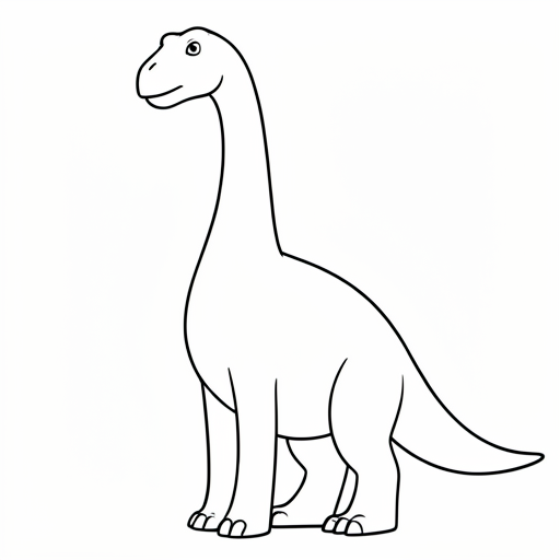 Printable outline of Brachiosaurus