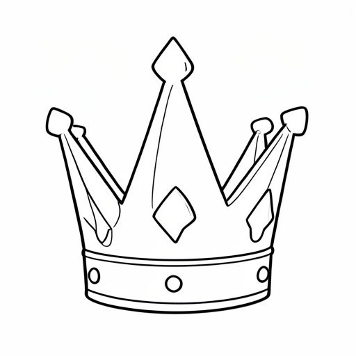 Printable outline of Crown Jewel