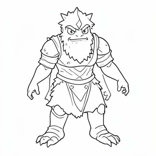 Printable outline of Cyclops
