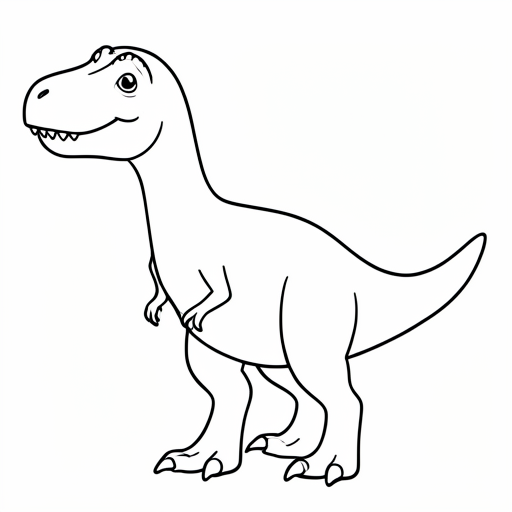 Printable outline of Dinosaur