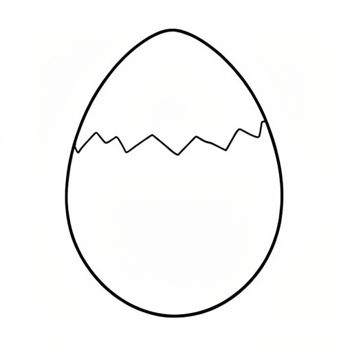 Printable outline of Dragon Egg