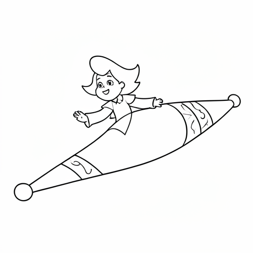 Printable outline of Flying Carpet