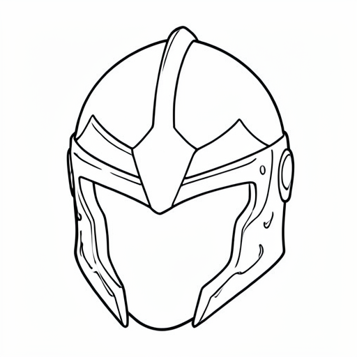 Printable outline of Helmet Armor