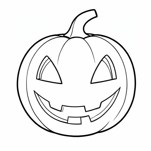 Printable outline of Jack O Lantern