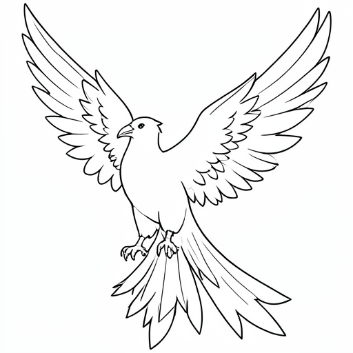 Printable outline of Phoenix