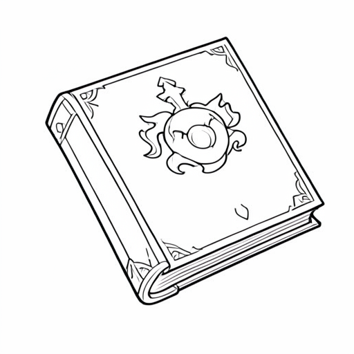 Printable outline of Spellbook