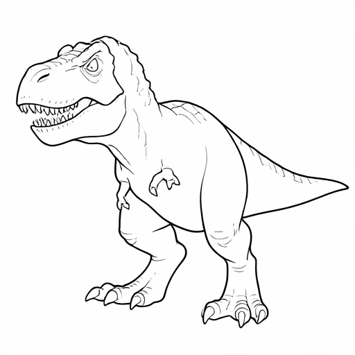 Printable outline of Tyrannosaurus