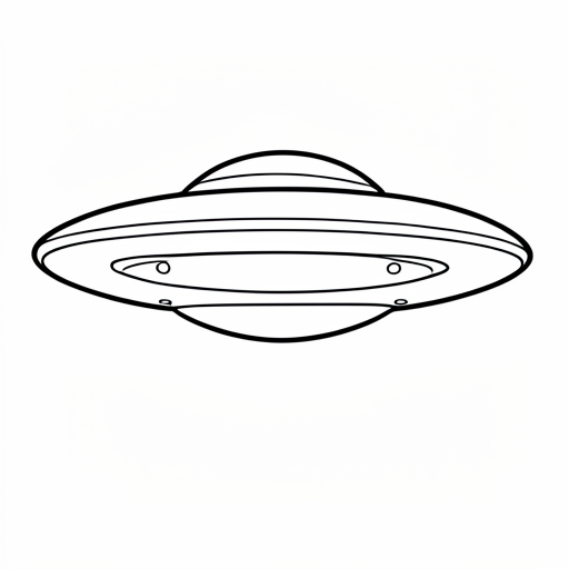 Printable outline of Ufo
