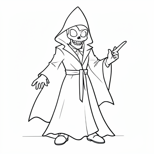Printable outline of Vampire