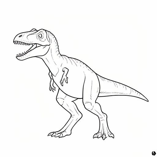 Printable outline of Velociraptor