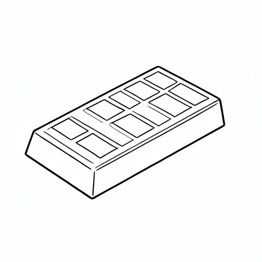 Printable outline of Chocolate Bar
