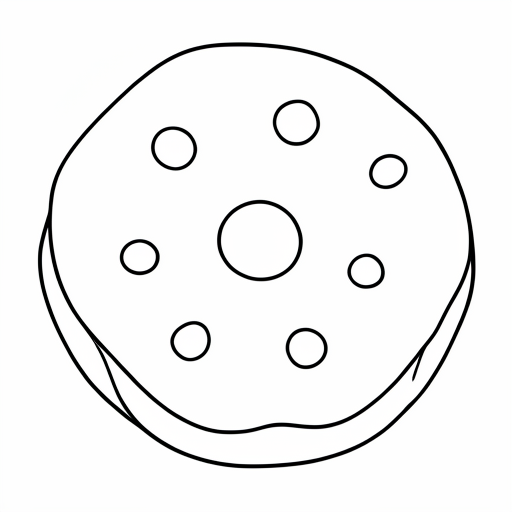 Printable outline of Cookie