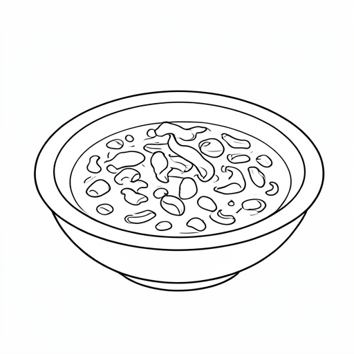 Printable outline of Curry Plate