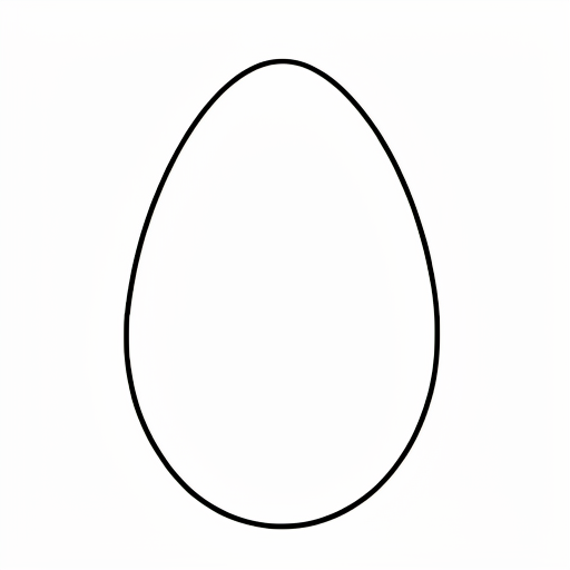 Printable outline of Egg