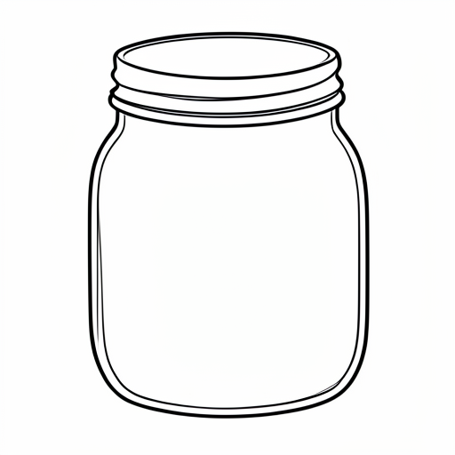 Printable outline of Honey Jar