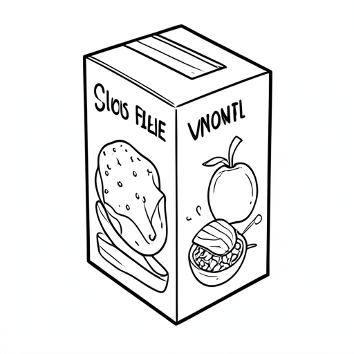 Printable outline of Juice Box