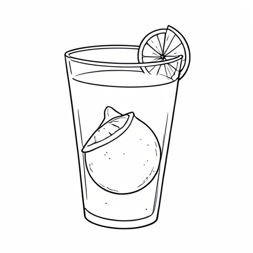 Printable outline of Lemonade