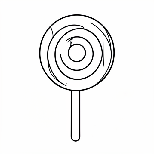 Printable outline of Lollipop