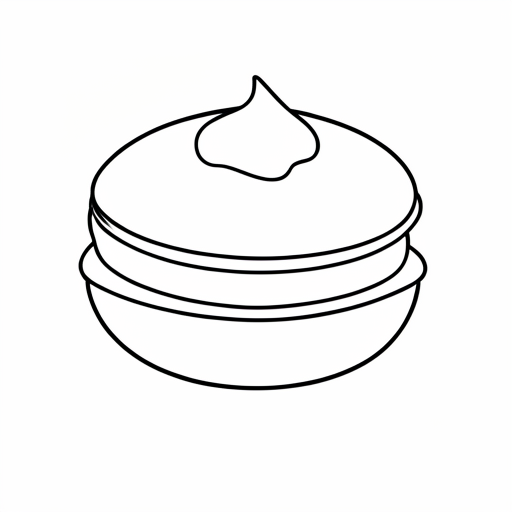 Printable outline of Macaron