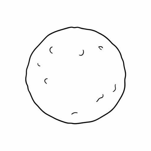 Printable outline of Meatball