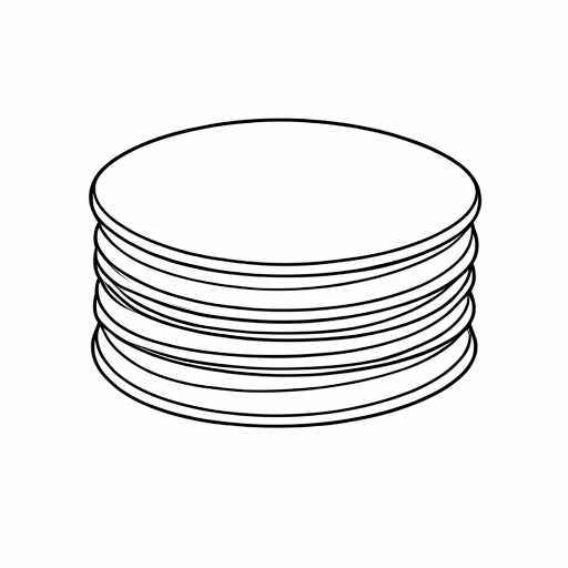 Printable outline of Pancake Stack