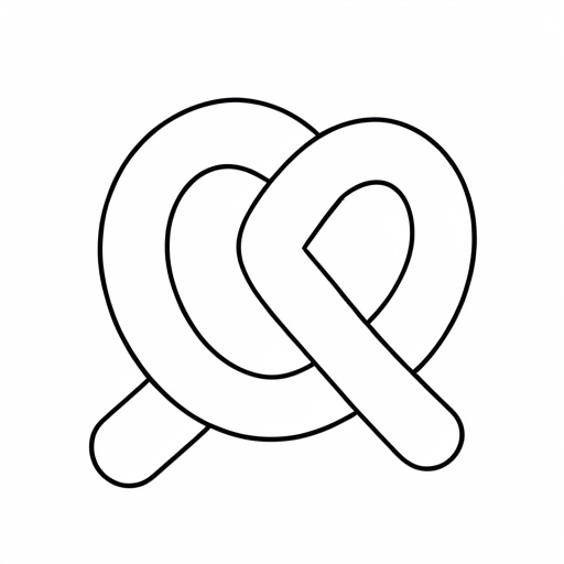 Printable outline of Pretzel