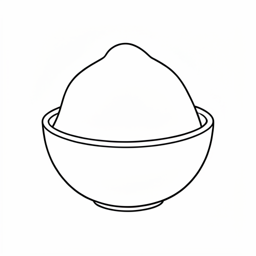 Printable outline of Pudding