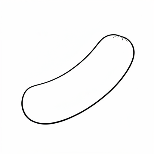 Printable outline of Sausage