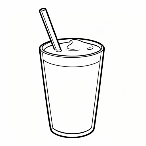 Printable outline of Smoothie