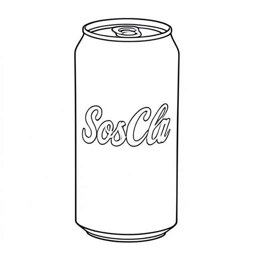 Printable outline of Soda Can