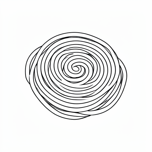 Printable outline of Spaghetti