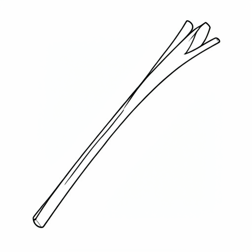 Printable outline of Straw