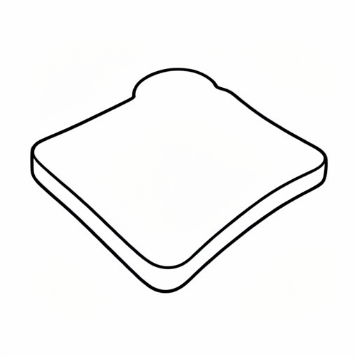 Printable outline of Toast