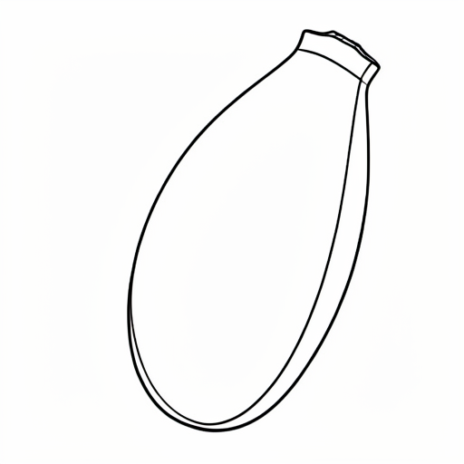Printable outline of Banana Peel