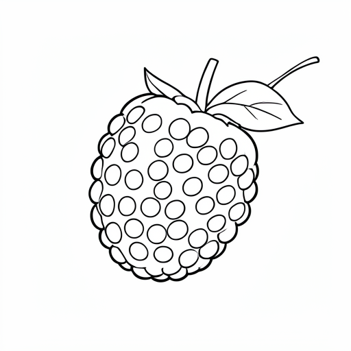 Printable outline of Blackberry