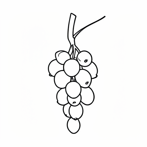 Printable outline of Currant