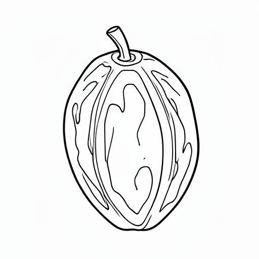 Printable outline of Date Fruit