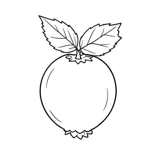 Printable outline of Gooseberry