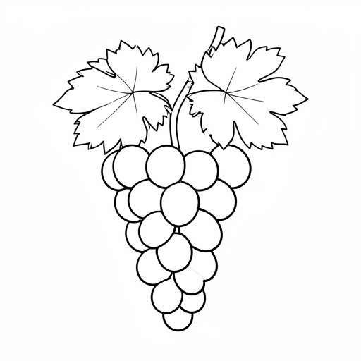 Printable outline of Grape
