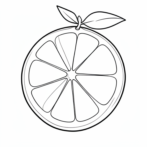Printable outline of Grapefruit