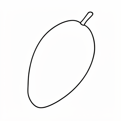 Printable outline of Mango